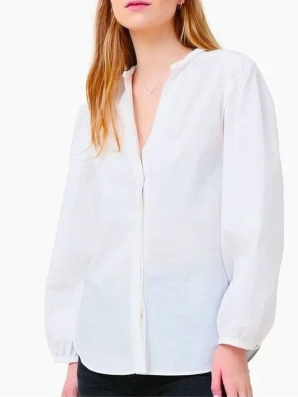 Vince Cotton Button Up Shirt / Blouse